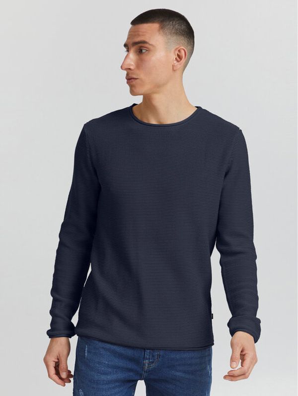 Solid Solid Pulover 21104152 Mornarsko modra Regular Fit