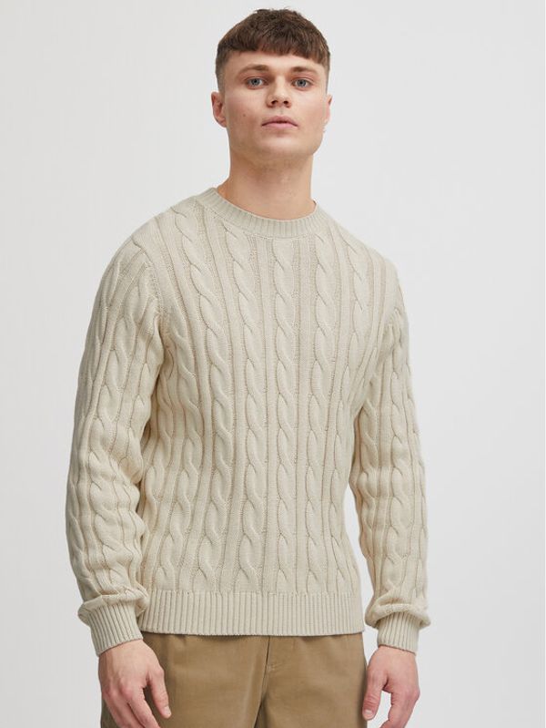 Solid Solid Pulover 21107899 Bež Regular Fit