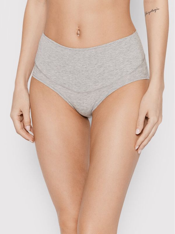 SPANX SPANX Klasične spodnje hlačke z visokim pasom Cotton Control 40050R Siva