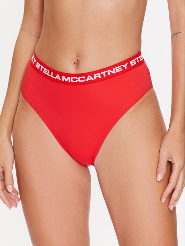 Stella McCartney Stella McCartney Spodnji del bikini Logo Classic S7B2C1890.63012 Rdeča