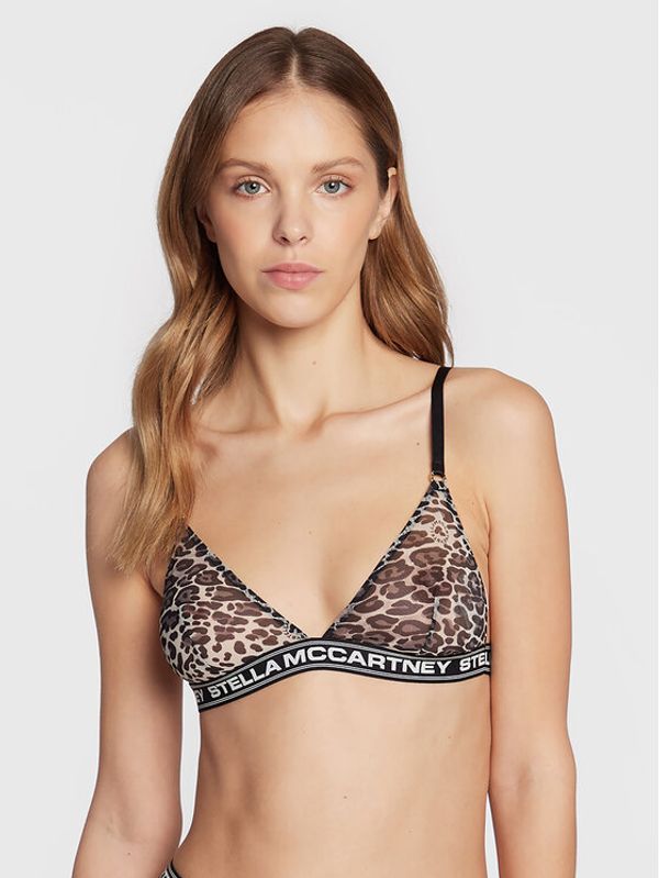 Stella McCartney Stella McCartney Trikotni nedrček Animal S6R081110.00812 Črna