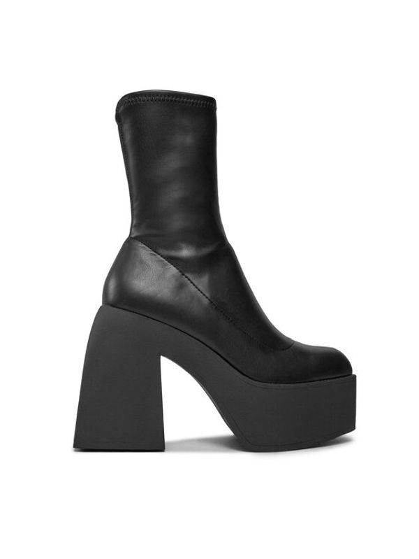 Steve Madden Steve Madden Škornji Tekno Bootie SM11002608 SM11002608-001 Črna