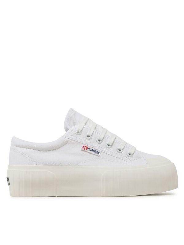 Superga Superga Modne superge Stripe Platform 2631 S5111SW Bela