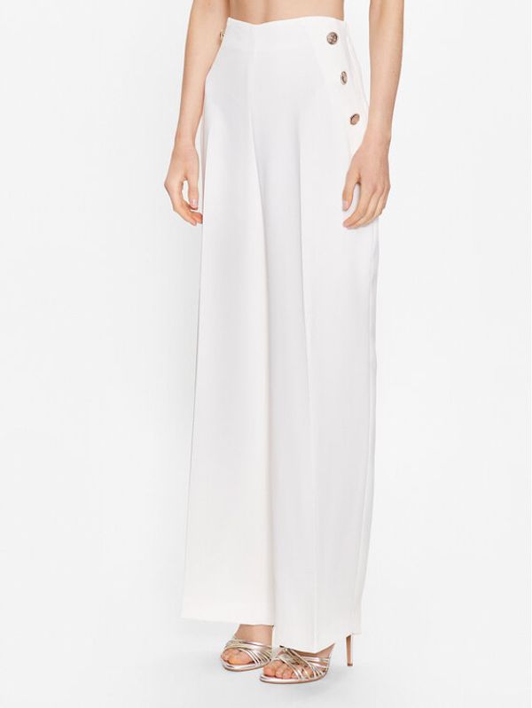 Ted Baker Ted Baker Hlače iz tkanine Llaylat 269651 Bela Wide Leg