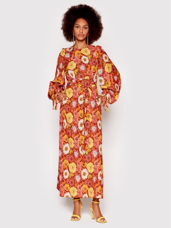 Ted Baker Ted Baker Vsakodnevna obleka Midaxi 256977 Rdeča Regular Fit