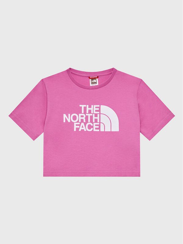 The North Face The North Face Majica Crop Easy NF0A83EU Roza Regular Fit