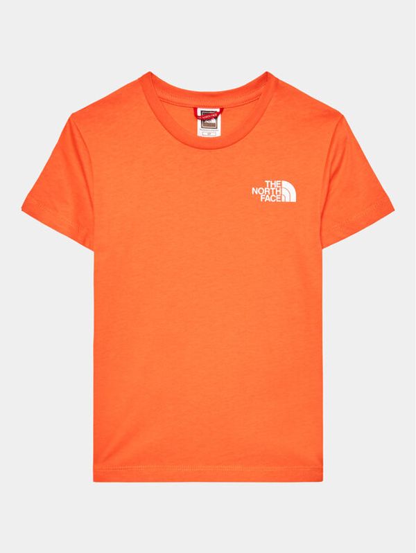 The North Face The North Face Majica Simple Dome NF0A82EA Oranžna Regular Fit