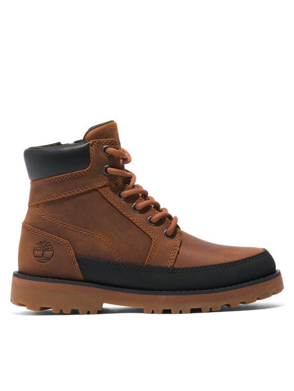 Timberland Timberland Pohodni čevlji Courma Kid Boot W/ Rand TB0A5XJ9F131 Rjava