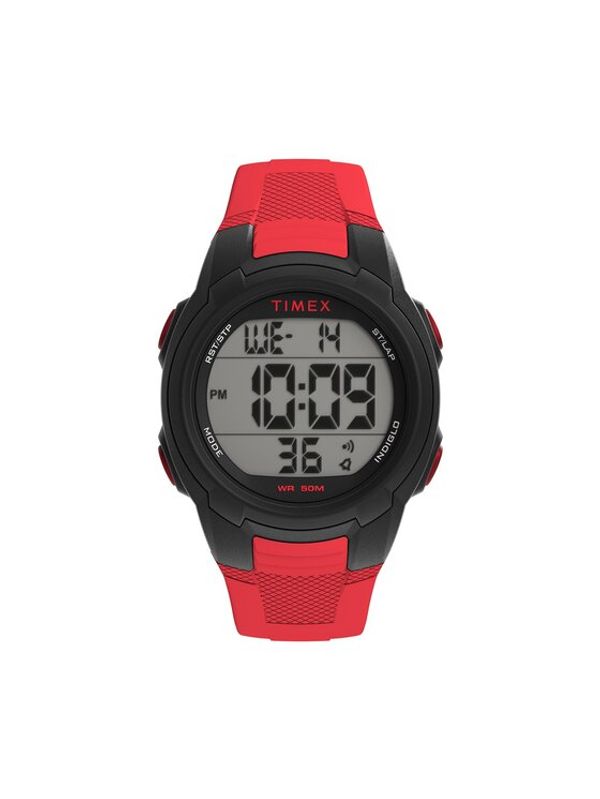 Timex Timex Ročna ura DGTL Sport T100 TW5M58500 Rdeča