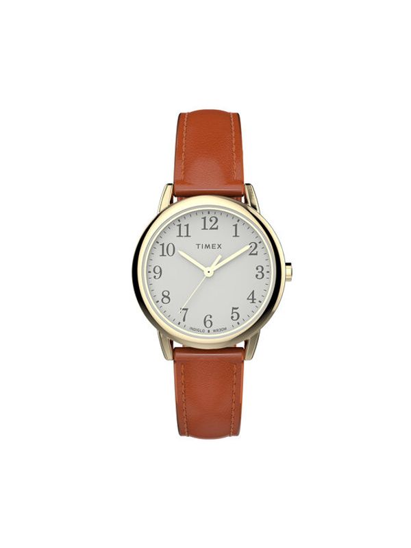 Timex Timex Ročna ura Easy Reader Classic TW2W32600 Rjava