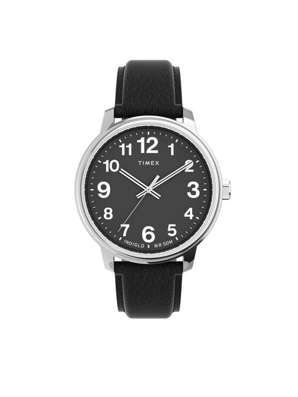 Timex Timex Ročna ura Easy Reader TW2V21400 Črna