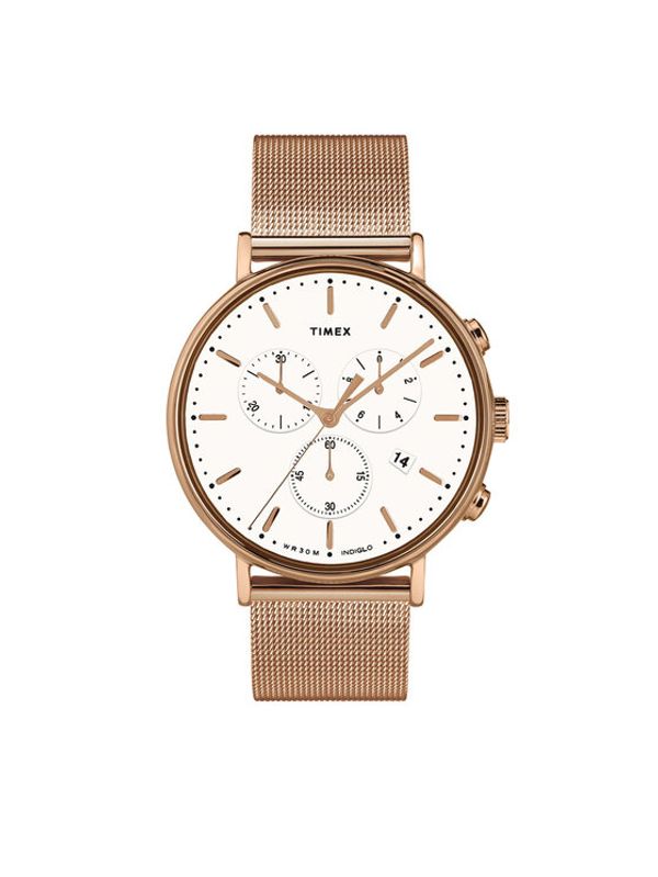 Timex Timex Ročna ura Fairfield TW2T37200 Zlata