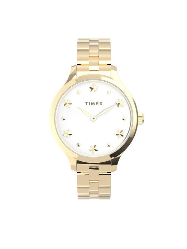 Timex Timex Ročna ura Peyton TW2V23300 Zlata