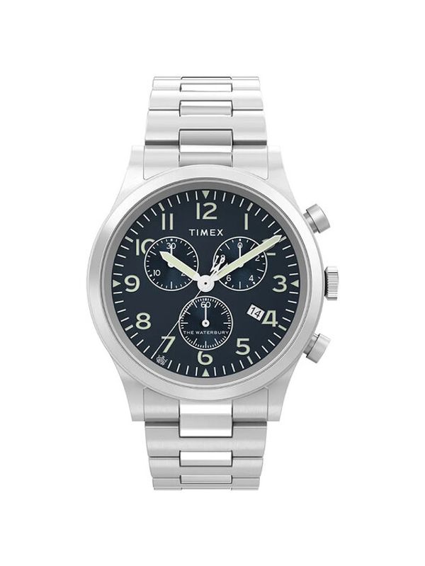 Timex Timex Ročna ura TW2W48200 Srebrna