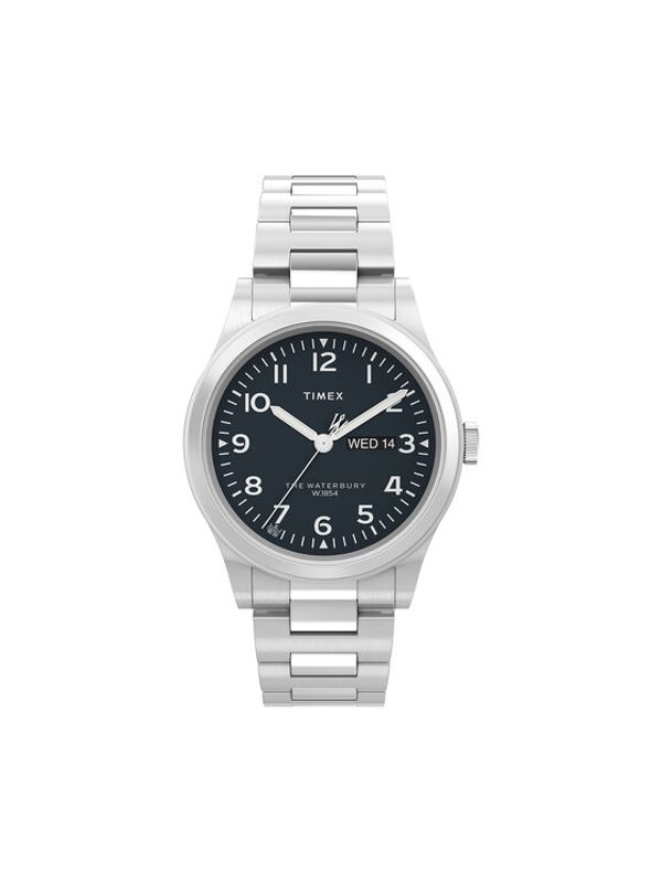 Timex Timex Ročna ura Waterbury Traditional TW2W14800 Srebrna