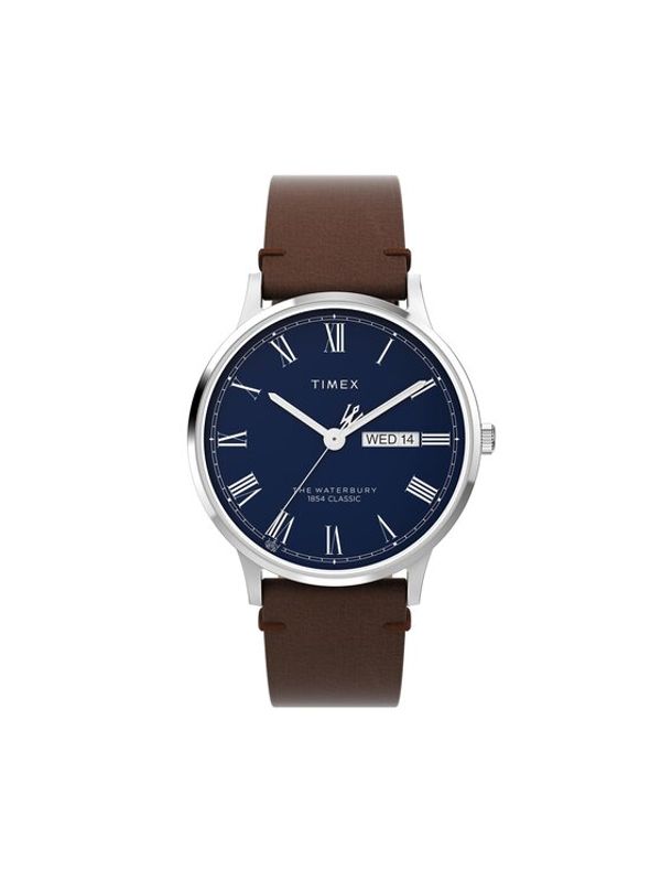 Timex Timex Ročna ura Waterbury TW2W14900 Rjava