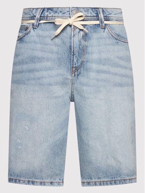 Tom Tailor Denim Tom Tailor Denim Jeans kratke hlače 1032259 Modra Loose Fit