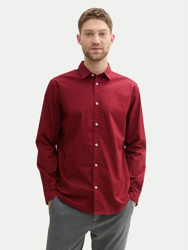 Tom Tailor Tom Tailor Srajca 1037435 Bordo rdeča Regular Fit