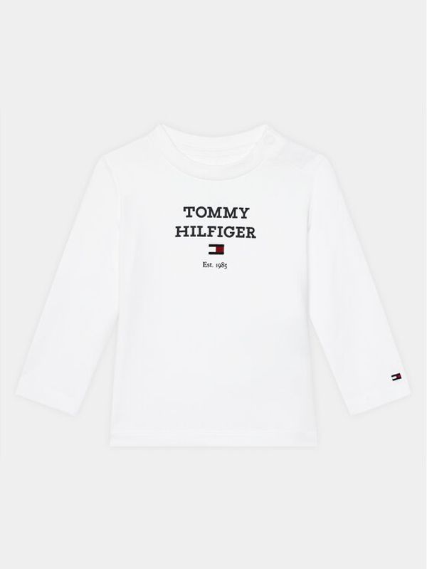 Tommy Hilfiger Tommy Hilfiger Bluza Logo KN0KN01760 Bela Regular Fit