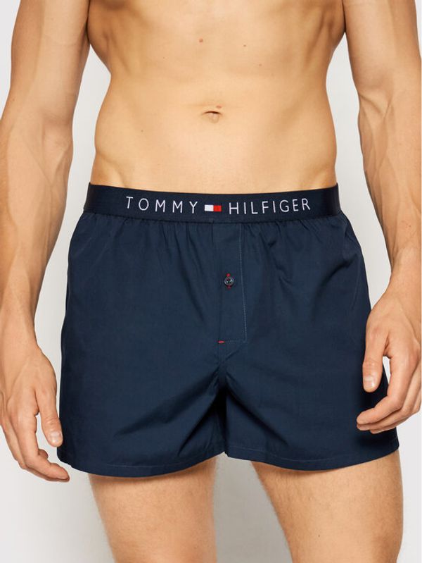 Tommy Hilfiger Tommy Hilfiger Boksarice Cotton Woven Boxer Icon 1U87905489 Mornarsko modra