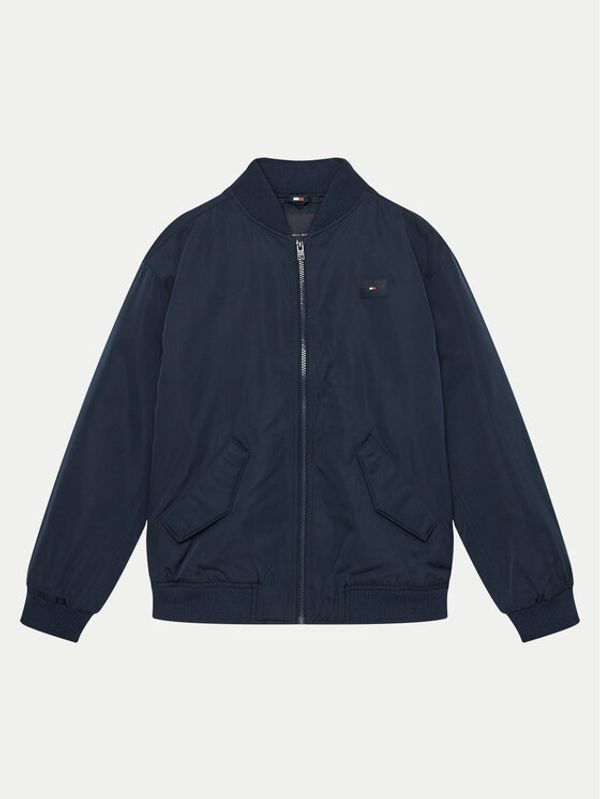 Tommy Hilfiger Tommy Hilfiger Bomber jakna KB0KB09091 Mornarsko modra Relaxed Fit