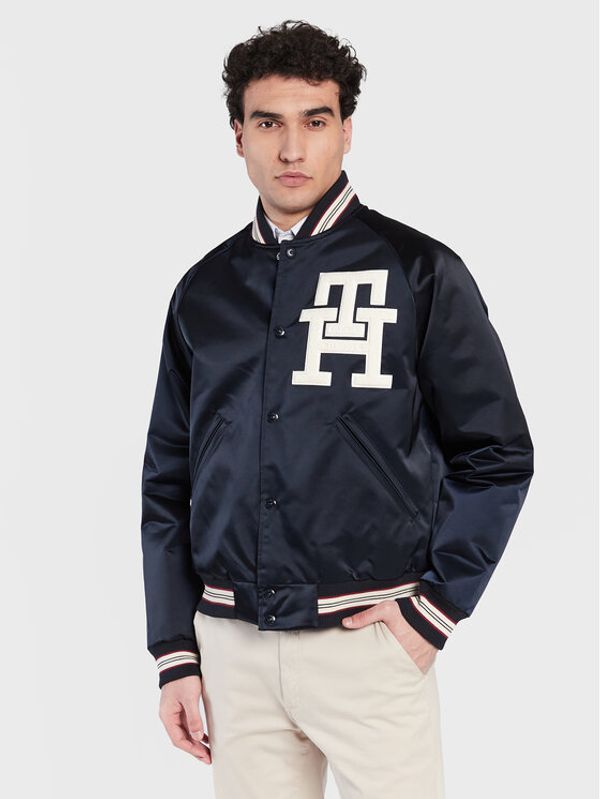 Tommy Hilfiger Tommy Hilfiger Bomber jakna Varsity MW0MW29017 Mornarsko modra Regular Fit