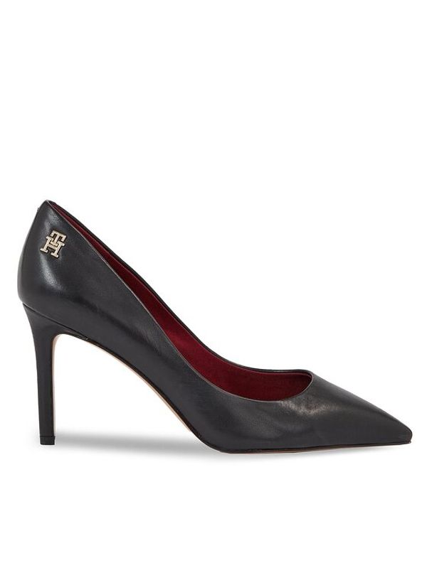 Tommy Hilfiger Tommy Hilfiger Čevlji z visoko peto Essential Pointed Pump FW0FW07533 Črna