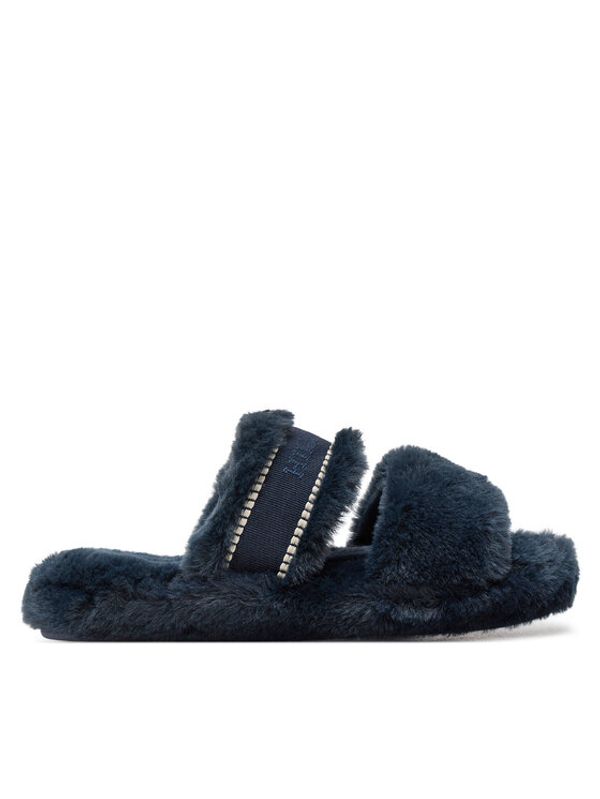 Tommy Hilfiger Tommy Hilfiger Copati Fur Basics Slipper FW0FW08343 Mornarsko modra