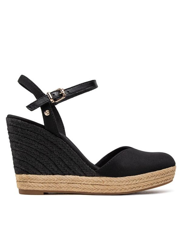 Tommy Hilfiger Tommy Hilfiger Espadrile Basic Closed Toe High Wedge FW0FW04786 Črna