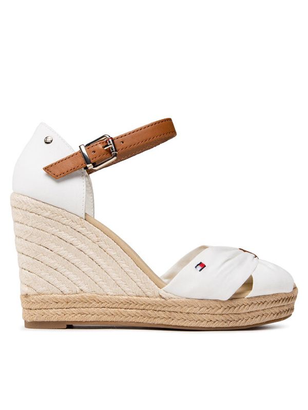 Tommy Hilfiger Tommy Hilfiger Espadrile Basic Opened Toe High Wedge FW0FW04784 Bela