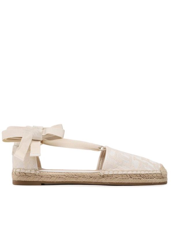 Tommy Hilfiger Tommy Hilfiger Espadrile Closed Toe Espadrille Monogram W FW0FW07253 Écru