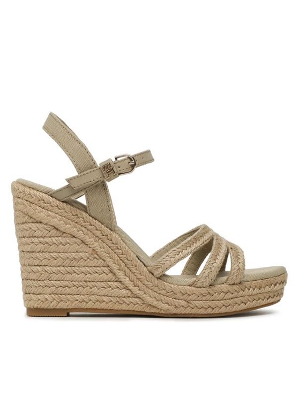 Tommy Hilfiger Tommy Hilfiger Espadrile Essential Basic Wedge Sandal FW0FW07220 Bež