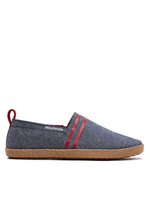 Tommy Hilfiger Tommy Hilfiger Espadrile Hilfiger Espadrille C Chambray FM0FM04982 Mornarsko modra