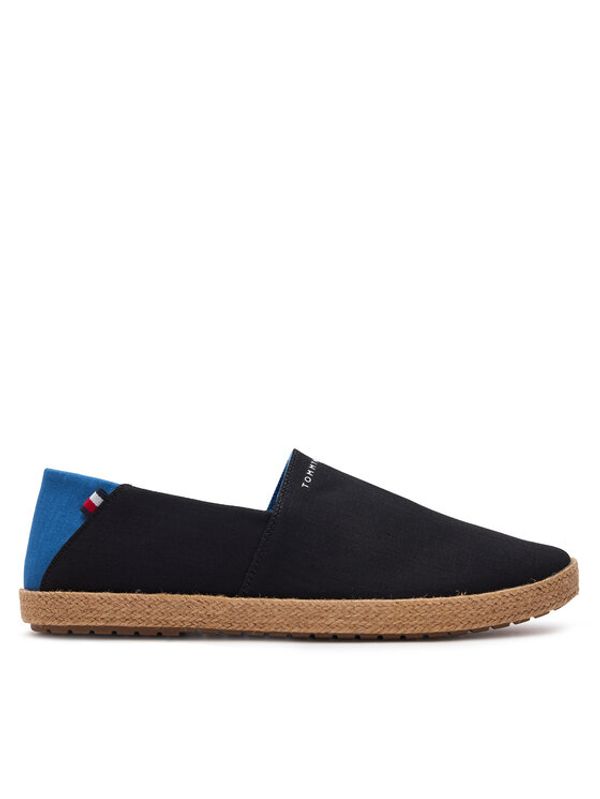 Tommy Hilfiger Tommy Hilfiger Espadrile Hilfiger Espadrille Core Textile FM0FM04981 Črna