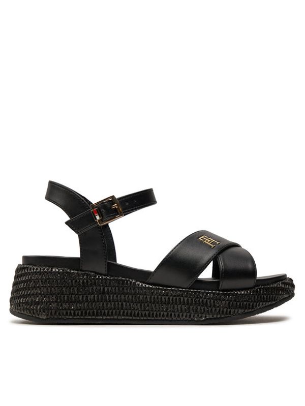 Tommy Hilfiger Tommy Hilfiger Espadrile Platform Sandal T3A2-33264-0326 S Črna