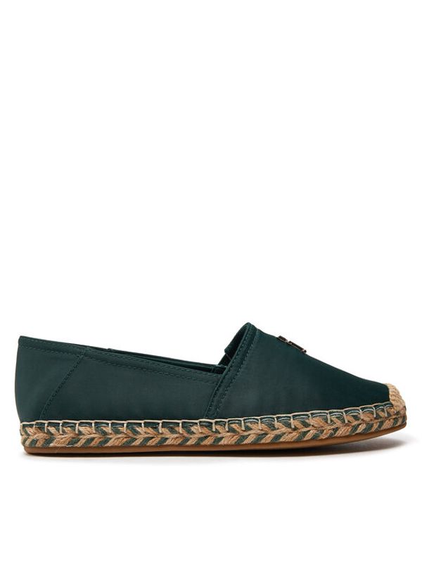 Tommy Hilfiger Tommy Hilfiger Espadrile Th Satin Flat Espadrille FW0FW07881 Zelena