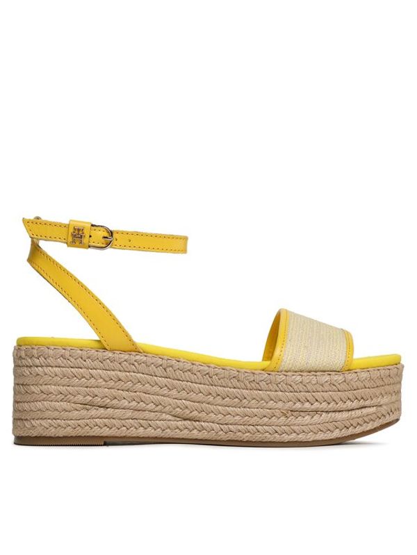 Tommy Hilfiger Tommy Hilfiger Espadrile Th Woven Platform Sandal FW0FW07345 Rumena