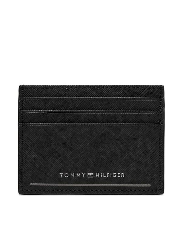 Tommy Hilfiger Tommy Hilfiger Etui za kreditne kartice Th Saffiano Cc Holder AM0AM11863 Črna