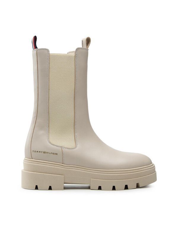 Tommy Hilfiger Tommy Hilfiger Gležnjarji Chelsea Monochromatic Chelsea Boot FW0FW06730 Bež