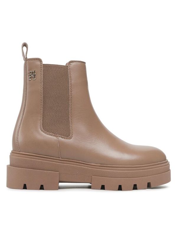 Tommy Hilfiger Tommy Hilfiger Gležnjarji Chelsea Monochromatic Chelsea Boot FW0FW06899 Bež