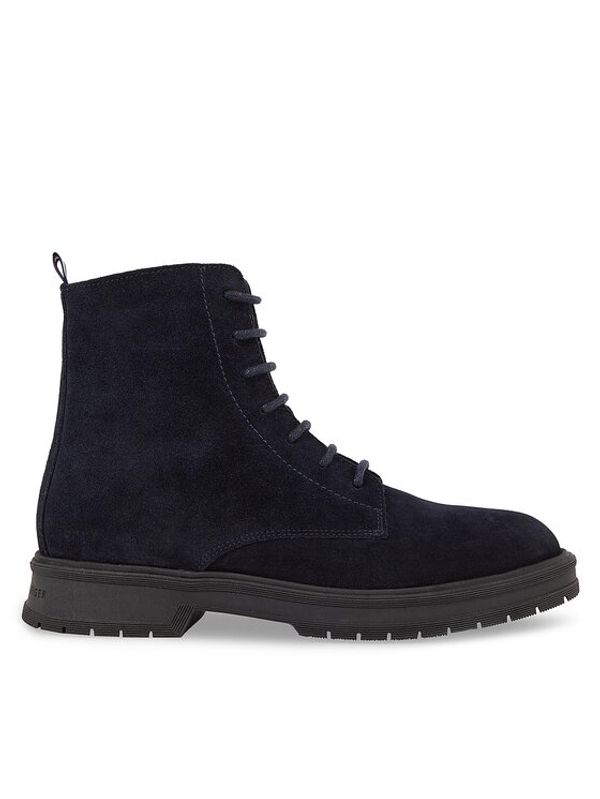 Tommy Hilfiger Tommy Hilfiger Gležnjarji Hilfiger Core Suede Boot FM0FM04674 Modra