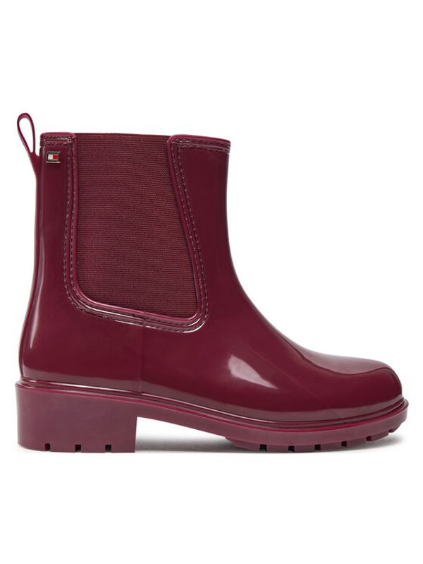 Tommy Hilfiger Tommy Hilfiger Gumijasti škornji Flag Rainboot FW0FW08213 Bordo rdeča