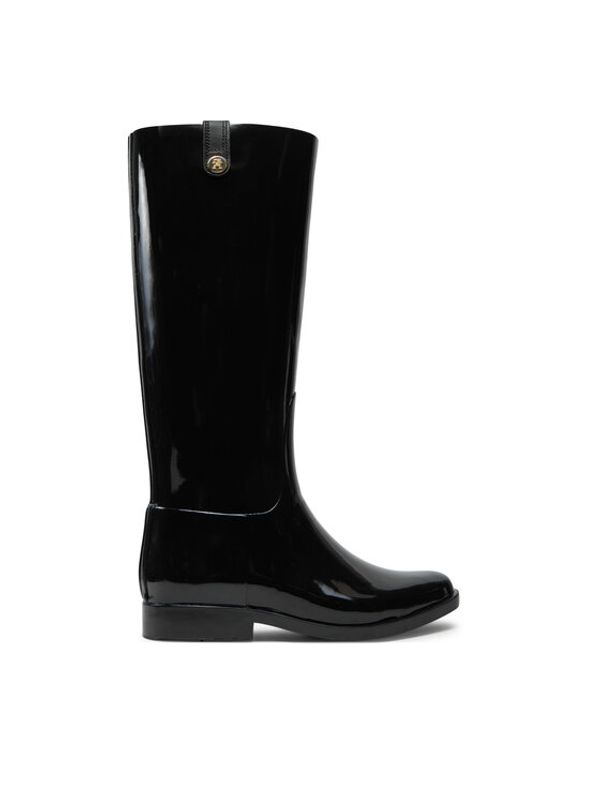 Tommy Hilfiger Tommy Hilfiger Gumijasti škornji Th Stud Rubber Long Rainboot FW0FW08185 Črna