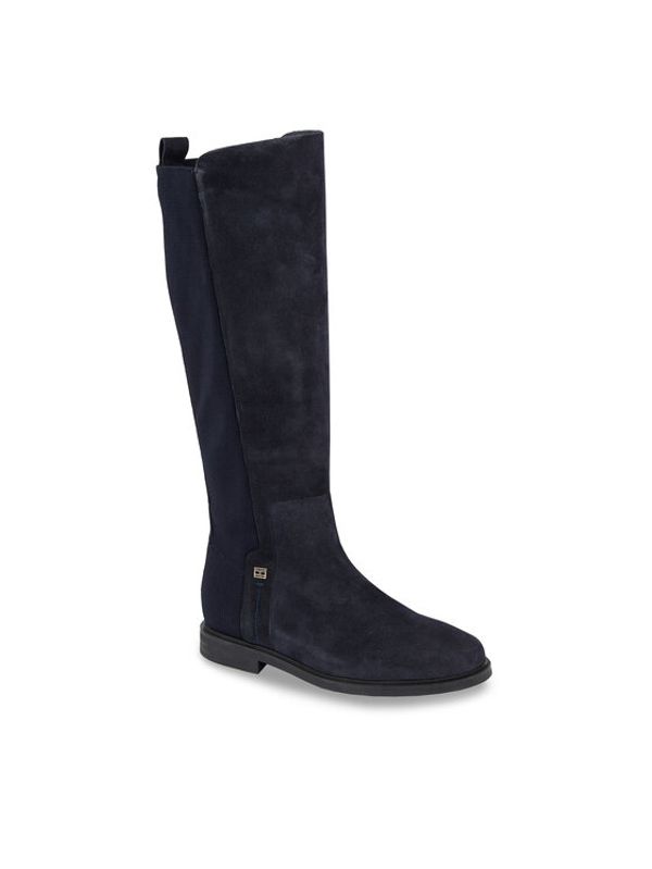 Tommy Hilfiger Tommy Hilfiger Jahalni škornji Tommy Essentials Longboot FW0FW07476 Modra