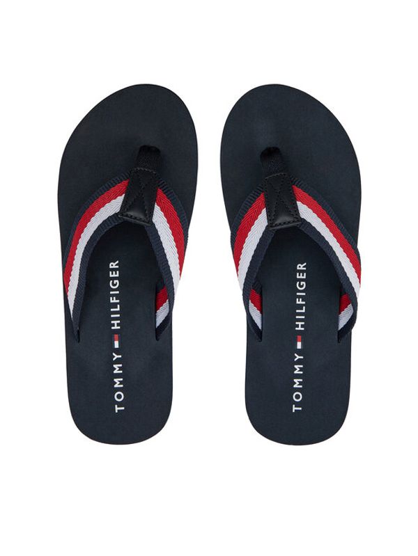 Tommy Hilfiger Tommy Hilfiger Japonke Coprorate Hilfiger Beach Sandal FM0FM05094 Mornarsko modra