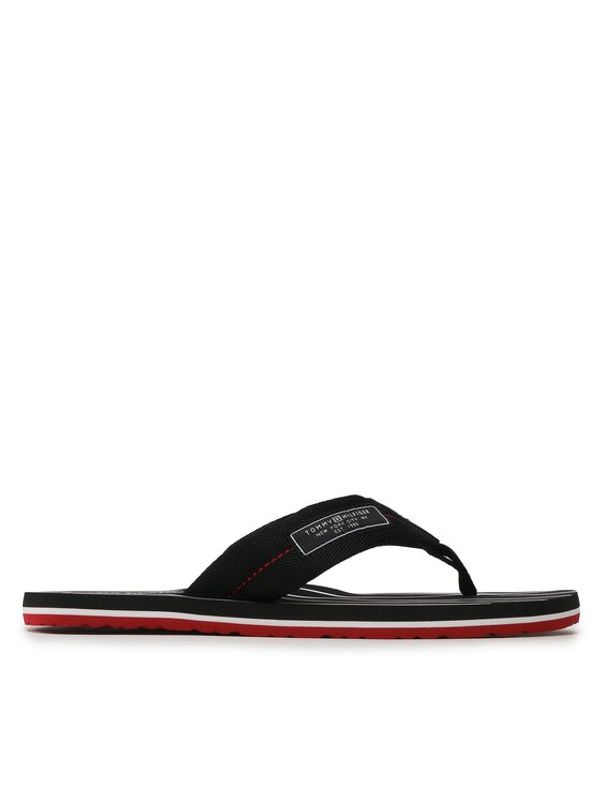 Tommy Hilfiger Tommy Hilfiger Japonke Patch Hilfiger Beach Sandal FM0FM04470 Črna