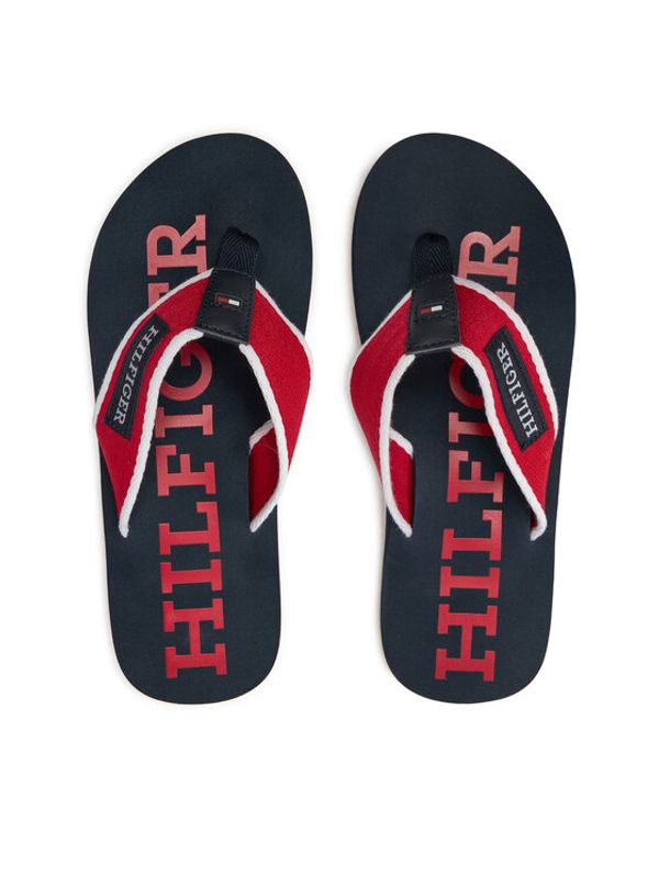 Tommy Hilfiger Tommy Hilfiger Japonke Patch Hilfiger Beach Sandal FM0FM05024 Rdeča