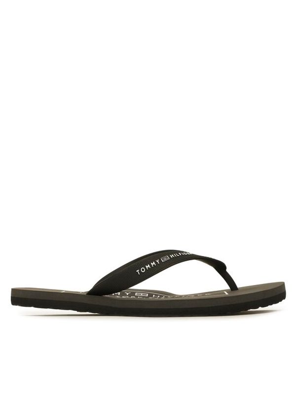 Tommy Hilfiger Tommy Hilfiger Japonke Rubber Hilfiger Beach Sandal FM0FM04468 Črna