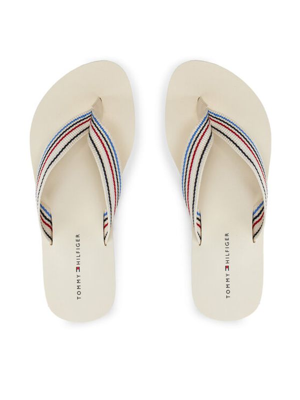 Tommy Hilfiger Tommy Hilfiger Japonke Wedge Stripes Beach Sandal FW0FW07858 Bež