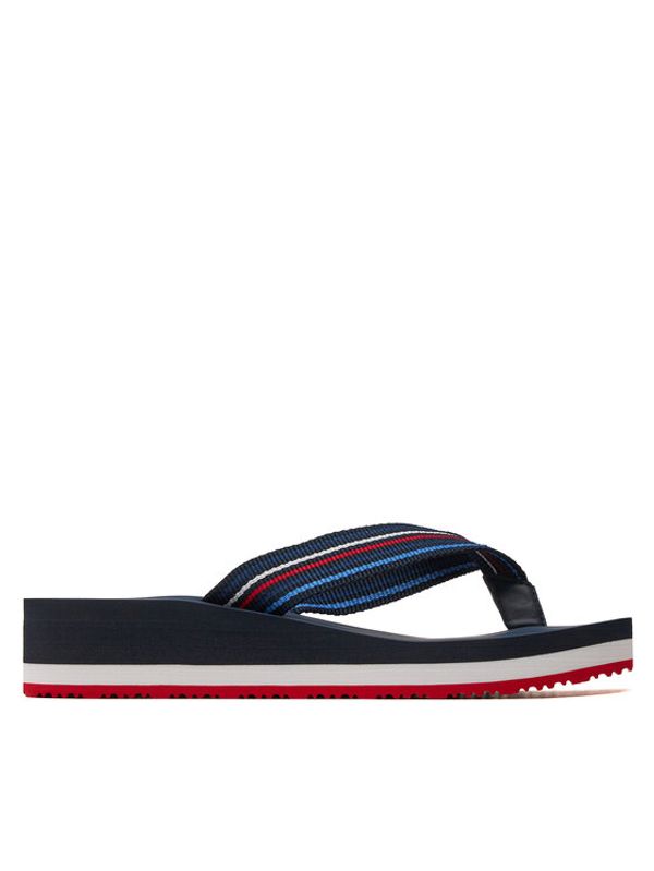 Tommy Hilfiger Tommy Hilfiger Japonke Wedge Stripes Beach Sandal FW0FW07858 Mornarsko modra